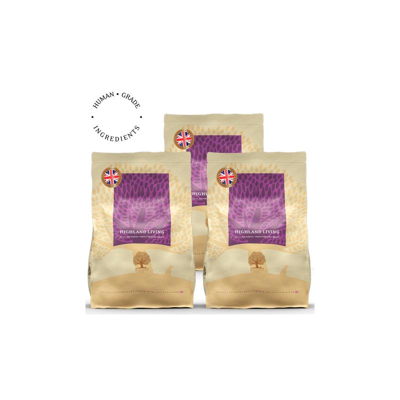 Lot de 3 x 2.5kg HIGHLAND LIVING PETIT CHIEN